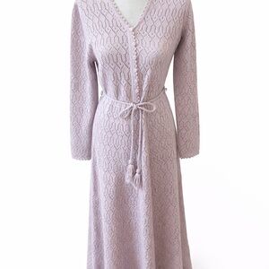 💖💖Crochet Knit Maxi Lavender Dress💖💖